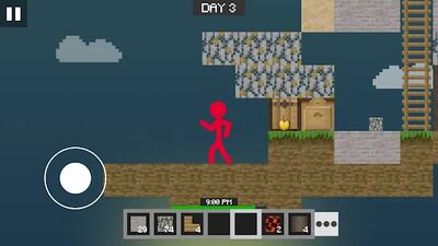 Скачать взломанную Stickman vs Multicraft: Skyblock Craft [Много монет] MOD apk на Андроид