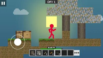 Скачать взломанную Stickman vs Multicraft: Skyblock Craft [Много монет] MOD apk на Андроид