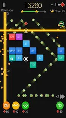 Скачать взломанную Balls Bricks Breaker 2 [Бесплатные покупки] MOD apk на Андроид