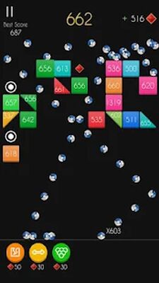 Скачать взломанную Balls Bricks Breaker 2 [Бесплатные покупки] MOD apk на Андроид