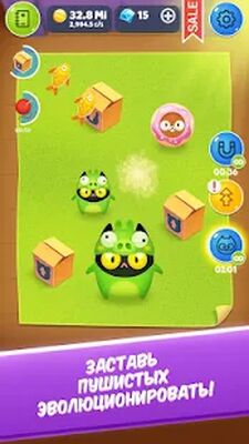 Скачать взломанную Эволюция Котов: кликер [Много монет] MOD apk на Андроид