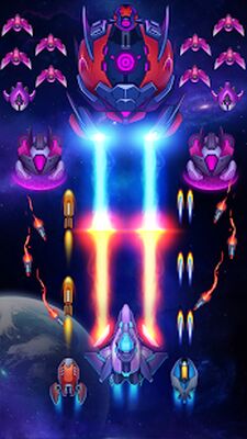 Скачать взломанную WindWings: Космический шутер, Galaxy Attack [Бесплатные покупки] MOD apk на Андроид