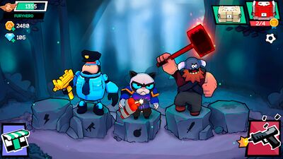 Скачать взломанную Fury Wars - игра стрелялки [Бесплатные покупки] MOD apk на Андроид