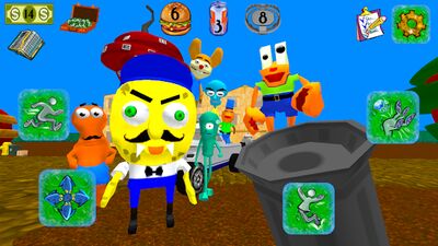 Скачать взломанную Sponge Neighbor Escape 3D [Много монет] MOD apk на Андроид