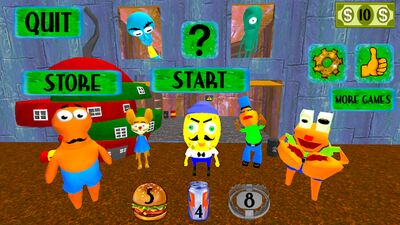 Скачать взломанную Sponge Neighbor Escape 3D [Много монет] MOD apk на Андроид