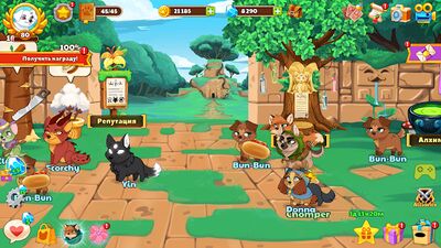 Скачать взломанную Собаки подземелья - Ленивая ролевая игра [Мод меню] MOD apk на Андроид