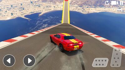 Скачать взломанную Superhero Car: Mega Ramp Games [Бесплатные покупки] MOD apk на Андроид