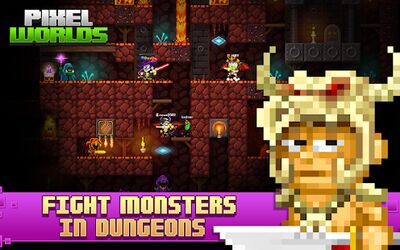 Скачать взломанную Pixel Worlds: MMO Sandbox [Бесплатные покупки] MOD apk на Андроид