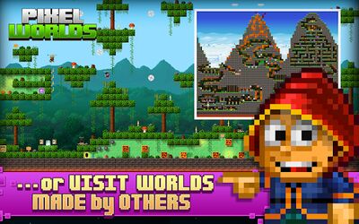 Скачать взломанную Pixel Worlds: MMO Sandbox [Бесплатные покупки] MOD apk на Андроид