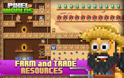 Скачать взломанную Pixel Worlds: MMO Sandbox [Бесплатные покупки] MOD apk на Андроид