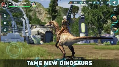 Скачать взломанную Dino Tamers - Jurassic Riding MMO [Много монет] MOD apk на Андроид