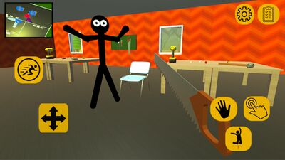 Скачать взломанную Stickman Neighbor. Scary Secret [Мод меню] MOD apk на Андроид