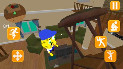 Скачать взломанную Neighbor Sponge. Scary Secret 3D [Много денег] MOD apk на Андроид