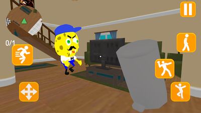 Скачать взломанную Neighbor Sponge. Scary Secret 3D [Много денег] MOD apk на Андроид
