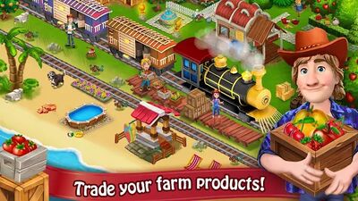 Скачать взломанную Farm Day Village фермер: Offline игры [Много денег] MOD apk на Андроид