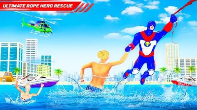 Скачать взломанную Flying Police Robot Rope Hero: Gangster Crime City [Мод меню] MOD apk на Андроид