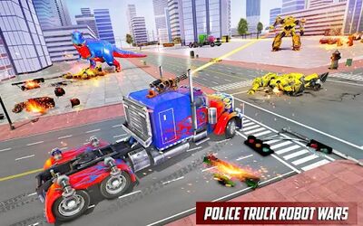 Скачать взломанную Игра грузовик-робот [Много денег] MOD apk на Андроид
