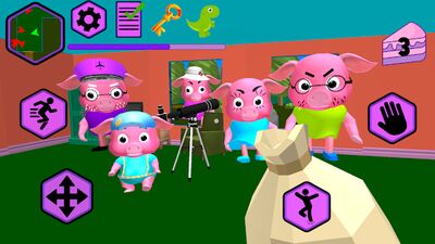 Скачать взломанную Neighbor Piggy. Obby Family [Много денег] MOD apk на Андроид