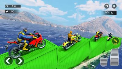Скачать взломанную Superhero Bike Stunt GT Racing [Мод меню] MOD apk на Андроид