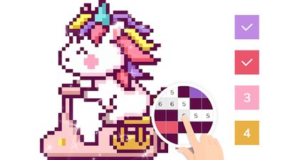 Скачать взломанную Color by Pixel - Pixel Art & Paint by Number [Много денег] MOD apk на Андроид