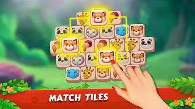 Скачать взломанную Zoo Tile - 3 Tiles & Zoo Games [Бесплатные покупки] MOD apk на Андроид