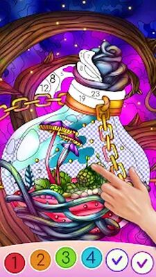 Скачать взломанную Раскраски свайпом по номерам [Много монет] MOD apk на Андроид