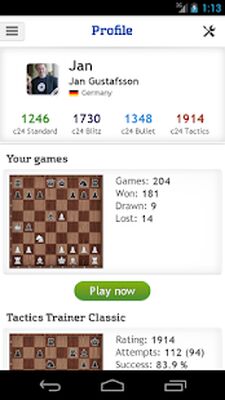 Скачать взломанную Chess - play, train & watch [Мод меню] MOD apk на Андроид