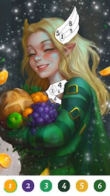 Скачать взломанную Раскраска по номерам - Эльф [Мод меню] MOD apk на Андроид