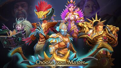 Скачать взломанную Minion Masters [Бесплатные покупки] MOD apk на Андроид