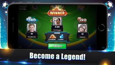 Скачать взломанную Blackjack Legends: 21 Online Multiplayer Casino [Много монет] MOD apk на Андроид