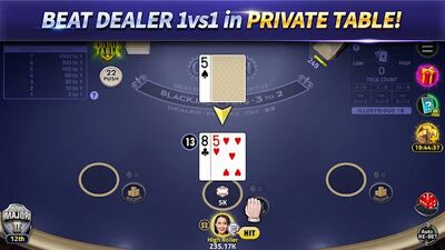 Скачать взломанную Blackjack 21 - HOB card games [Много денег] MOD apk на Андроид