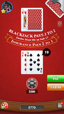 Скачать взломанную Blackjack 21 Casino Card Game [Бесплатные покупки] MOD apk на Андроид