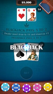 Скачать взломанную Blackjack 21: casino card game [Мод меню] MOD apk на Андроид