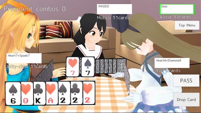 Скачать взломанную President Card Game [Много монет] MOD apk на Андроид