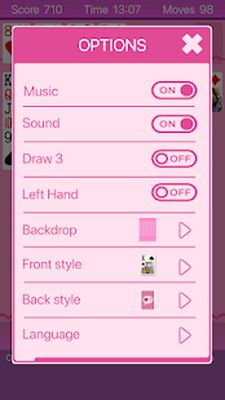 Скачать взломанную Pink Solitaire [Много денег] MOD apk на Андроид