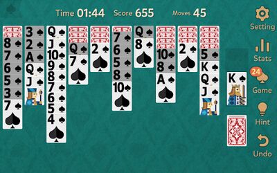 Скачать взломанную Spider Solitaire: Kingdom [Много монет] MOD apk на Андроид