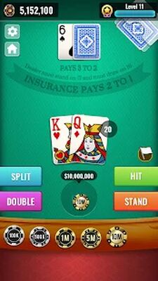 Скачать взломанную Blackjack 21 - Classic Casino [Много монет] MOD apk на Андроид