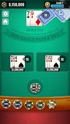 Скачать взломанную Blackjack 21 - Classic Casino [Много монет] MOD apk на Андроид