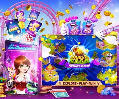 Скачать взломанную Slotomania™ игровые автоматы [Много денег] MOD apk на Андроид