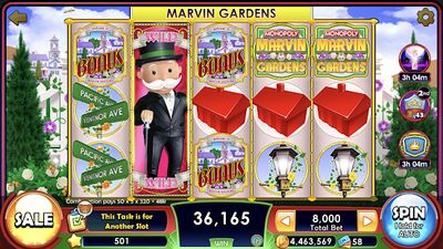 Скачать взломанную MONOPOLY Slots - казино [Много монет] MOD apk на Андроид