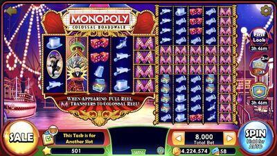 Скачать взломанную MONOPOLY Slots - казино [Много монет] MOD apk на Андроид