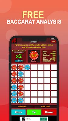 Скачать взломанную Baccarat Analysis สูตรบาคาร่า [Много монет] MOD apk на Андроид