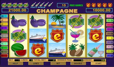 Скачать взломанную Champagne Slot [Много денег] MOD apk на Андроид