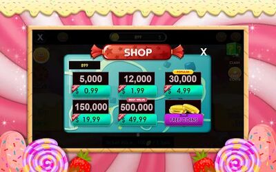 Скачать взломанную Sweet Candy Slot Machine [Много денег] MOD apk на Андроид