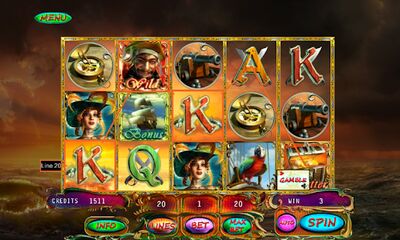Скачать взломанную Pirates Treasures Slot [Много денег] MOD apk на Андроид