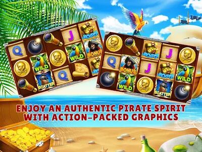 Скачать взломанную Pirates Slots Casino Games [Бесплатные покупки] MOD apk на Андроид