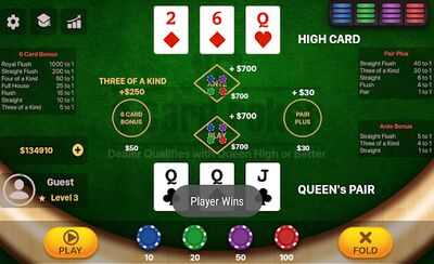 Скачать взломанную Tri покер [Много монет] MOD apk на Андроид
