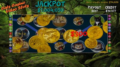 Скачать взломанную Cats Casino Video Slots [Много денег] MOD apk на Андроид