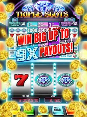 Скачать взломанную Triple Diamond Slot Machine [Много денег] MOD apk на Андроид