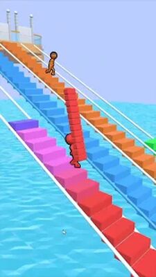 Скачать взломанную Bridge Race [Бесплатные покупки] MOD apk на Андроид